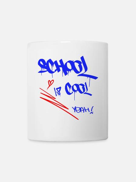 School is cool, Einschulung - Tasse - Weiß