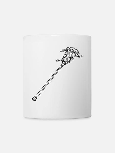Lacrosse Schläger - Tasse - Weiß