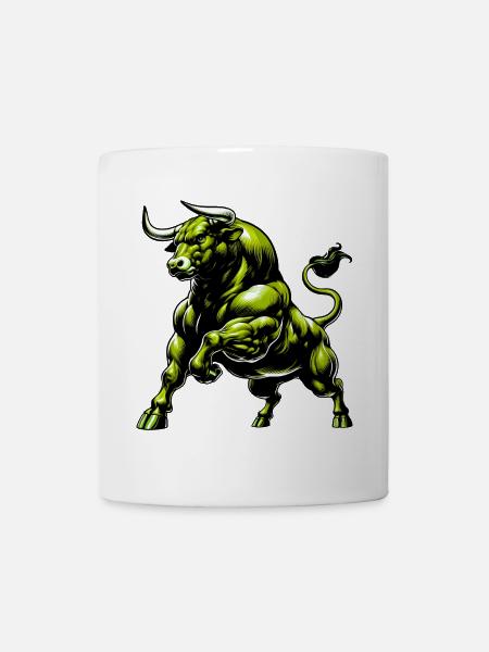 Stier - Tasse - Weiß