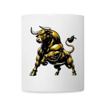 Stier - Tasse - Weiß - Vorne