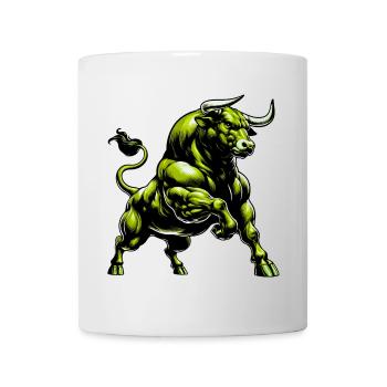 Stier - Tasse - Weiß - Vorne