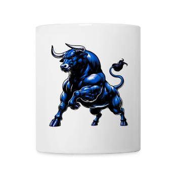 Stier - Tasse - Weiß - Vorne