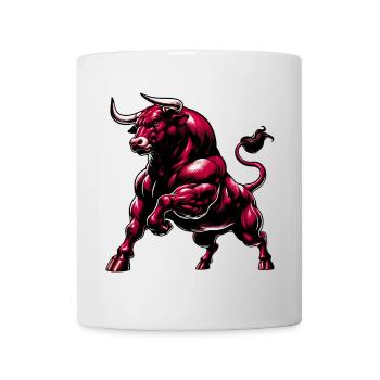 Stier - Tasse - Weiß - Vorne