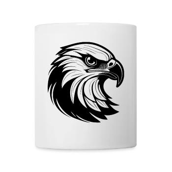 Stylish eagle line graphics - Mug - white - Front