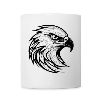 Detaillierte Adlerkopf-Illustration - Tasse - Weiß - Vorne