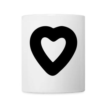 Herz - Tasse - Weiß - Vorne