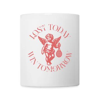 Tennis Motivation Vintage Angel Chemise - Mug blanc - blanc - Devant