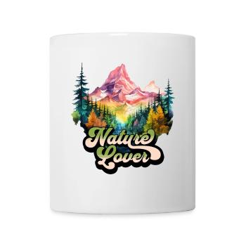 Nature Colorful Mountains Mountaineering Hiking Climbing - Mug - white - Front