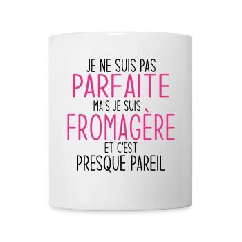 Design Humour et Fierté pour Femme Artisan Fromage - Mug blanc - blanc - Devant