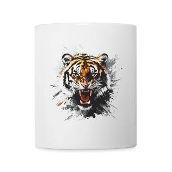 Tiger Head Predator Nature Wilderness Splash - Mug - white - Front