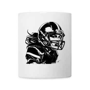 Joueur de football américain - Mug blanc - blanc - Devant