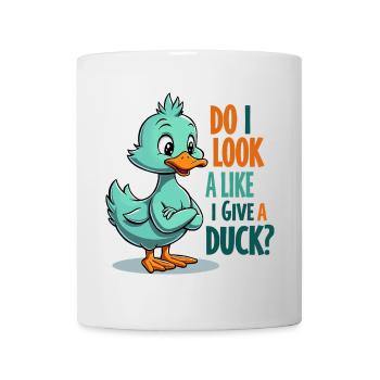 Citation amusante de canard - Est-ce que j’ai l’air de donner un canard ? - Mug blanc - blanc - Devant