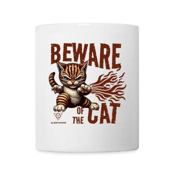 Beware of the cat - Mug - white - Front