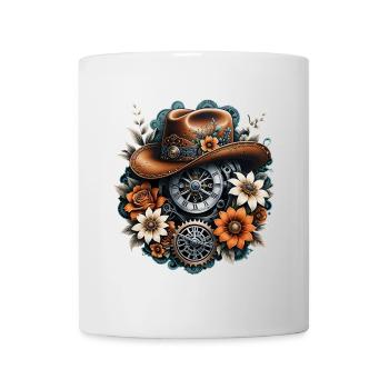 Steampunk cowboy style. - Mug - white - Front