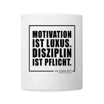 Motivation ist Luxus - Tasse - Weiß - Vorne