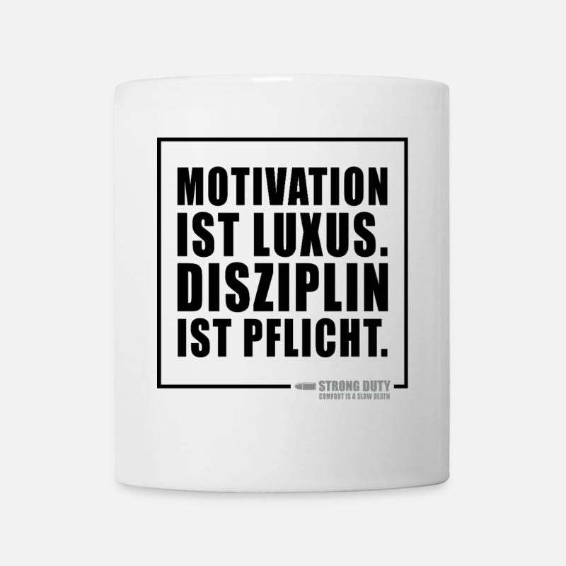 Motivation ist Luxus - Tasse - Weiß