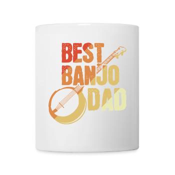 Banjospieler Vater - Tasse - Weiß - Vorne