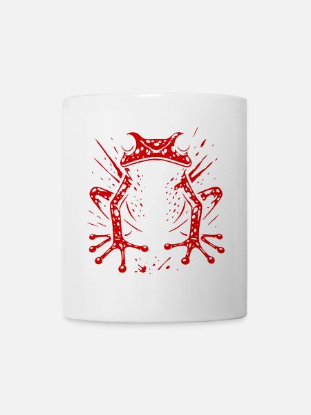 Frosch Erdbeerfrosch Roter Pfeilgiftfrosch - Tasse - Weiß