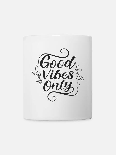 Gute Schwingungen... - Tasse - Weiß