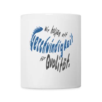 Geschwindigkeit - Tasse - Weiß - Vorne