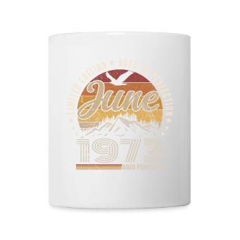 June 1973 52nd Anniversary Gift June 1973 Retro - Mug - white - Front