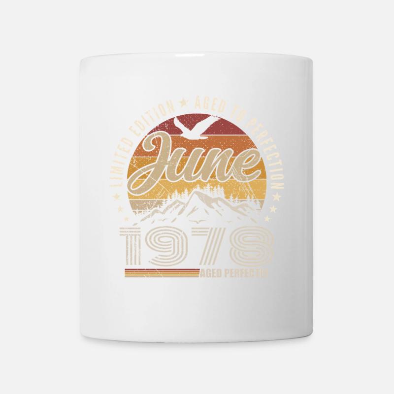 Juin 1978 Cadeau 47e Anniversaire juin 1978 Retro - Mug blanc - blanc