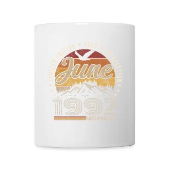 June 1992 33rd Anniversary Gift June 1992 Retro - Mug - white - Front