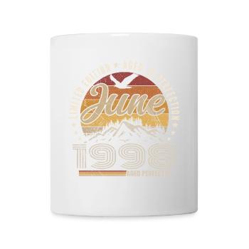June 1998 27th Anniversary Gift June 1998 Retro - Mug - white - Front