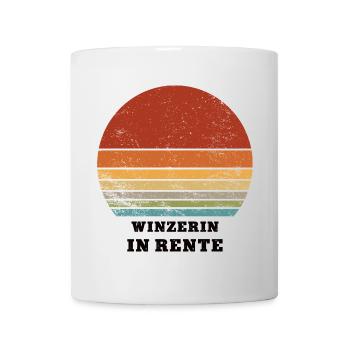 Rente Winzerin Rentnerin Ruhestand Weinbauerin - Tasse - Weiß - Vorne