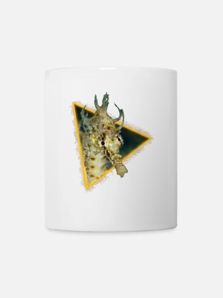 Hippocampe dans un triangle - Mug blanc - blanc