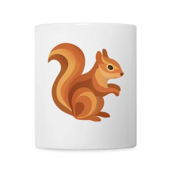 Squirrel – Playful forest animal in warm tones - Mug - white - Front