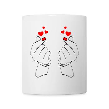 Romantic Heart Hand-drawn Illustration - Mug - white - Front