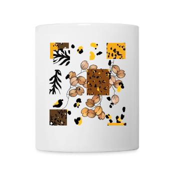 Animal Tier Print Muster - Tasse - Weiß - Vorne