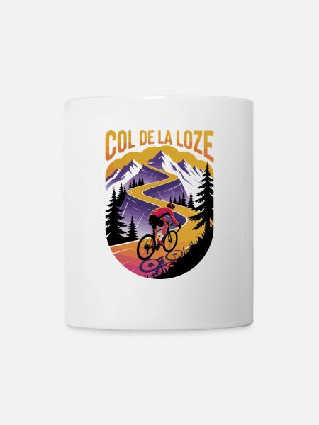 Col de la Loze – Cyclisme alpin intense - Mug blanc - blanc