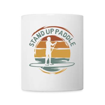vintage stand up paddle - Water Sports Team Club - Mug - white - Front