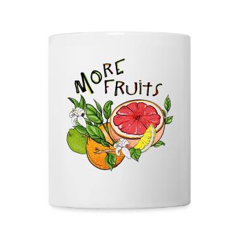 More Fruits, leckeres Obst - Tasse - Weiß - Vorne