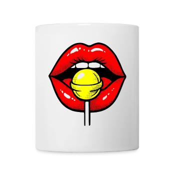 Lolli Lips - Tasse - Weiß - Vorne