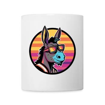 Esel Cool Comic - Tasse - Weiß - Vorne