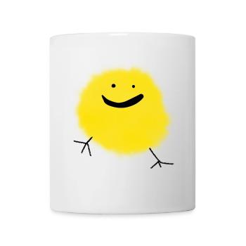 Chick Easter smile funny kids fluffy cute fan - Mug - white - Front