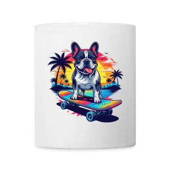Skater Bulldogge - Tasse - Weiß - Vorne