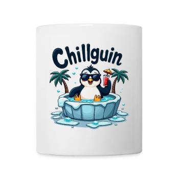 Chillguin – Coolness auf Eis - Tasse - Weiß - Vorne