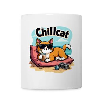 Chillcat - Faul. Flauschig. Fabelhaft. - Tasse - Weiß - Vorne