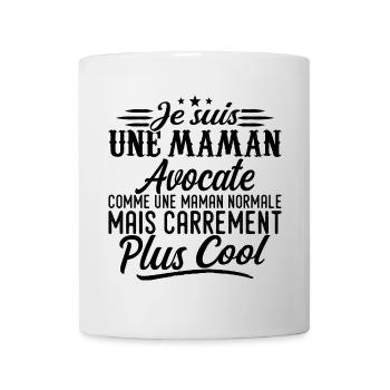 Lawyer Mom: normal, but more badass - Mug - white - Front