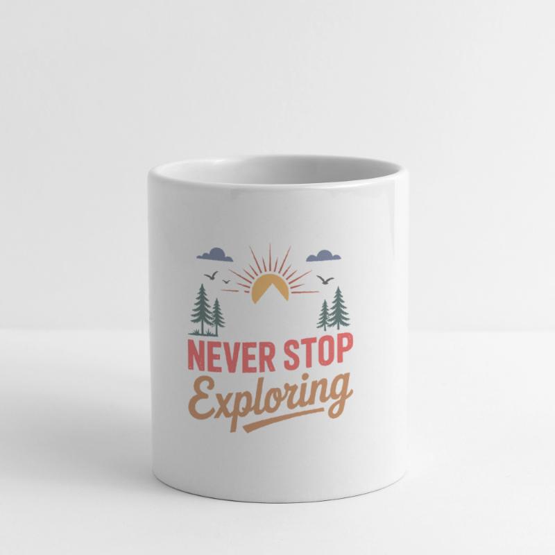 Mountains - Never Stop Exploring Mug