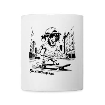 Skateboarden, Skateboarden - Tasse - Weiß - Vorne