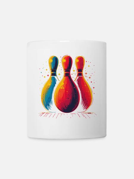 Bowling Retro Look - Tasse - Weiß