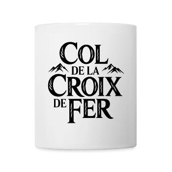 Col de la Croix de Fer Cycling Art - Mug - white - Front