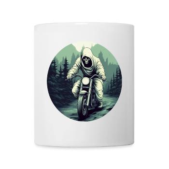 Gespenst Motorrad / Motorradfahrer Gespenster - Tasse - Weiß - Vorne