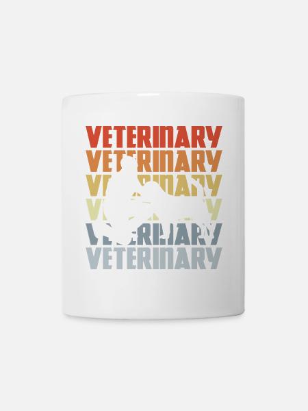 Vintage Tierarzt - Tasse - Weiß