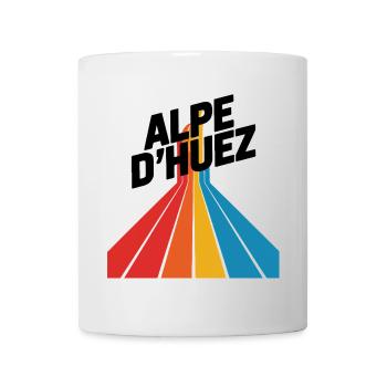 Alpe d'Huez Vintage Radfahren - Tasse - Weiß - Vorne